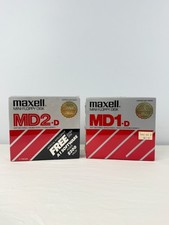 Maxell MD2-D MD1-D 5.25 Inch Mini Floppy Disks Sealed Vintage NOS 2 Boxes picture