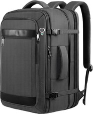 Expandable 17.3 Inch Travel Laptop Backpack Durable Carry on Bag Black picture