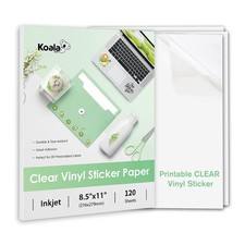 120 Sheets Koala Printable Clear Sticker Paper Waterproof Transparency Inkjet picture