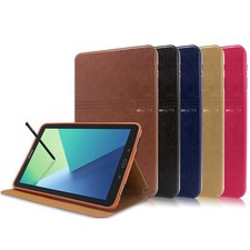 Folio Flip Leather Case for Samsung Galaxy Tab A 10.1 S pen P580 P585 with Slots picture