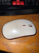 JOYACCESS 2.4G Portable Slim Wireless Silent Mouse, Pearl white - Pink Trim picture