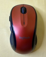 Logitech M510 Wireless Red & Black Computer Mouse with USB Unifying Receiver picture
