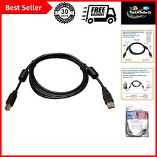 USB 2.0 Hi-Speed A/B Cable with Ferrite Chokes M/M 6-ft. , Black picture