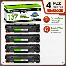 4 Pack CRG137 Toner Cartridge for Canon 137 ImageClass MF227dw MF212w MF242dw picture