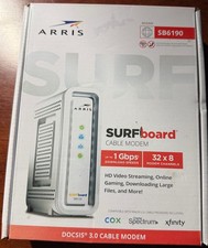 ARRIS SURFboard SB6190 DOCSIS 3.0 Cable Modem 32x8 Gigabit Ethernet NEW Open Box picture