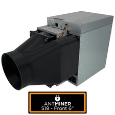 Antminer Front + PSU 6 Inch Fan Shroud Silencer KS5 KS3 K7 KA3 S21 S19 D9 L7 HS3 picture