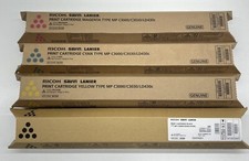 Genuine Ricoh Savin Lanier Toner - Set of 4 - Yellow, Black, Cyan, Magenta - NEW picture