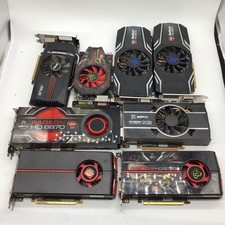 Mixed GPUs AMD Radeon HD 5750 5770 6870 7770 Mixed Brands For Parts Lot of 8 picture