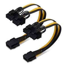 COMeap (2-Pack) CPU to GPU, CPU 8 Pin Female to Dual PCIe 8 Pin (6+2) Male Sp... picture