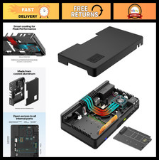 Raspberry Pi 5 Aluminum Case with Active Cooling, Dual HDMI, NVMe M.2 SSD Slot picture