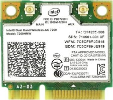 Intel Dual Band Wireless-N 7260 WiFi Card For HP EliteBook 840 G1 picture