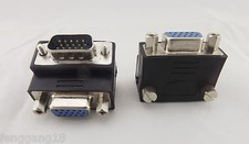 10pcs Full 15 Pin VGA Male/Female Right Angle SVGA Adapter Converter Connector picture