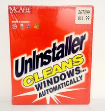 VINTAGE McAfee Uninstaller Deluxe Cleans Windows Automatically Windows 95/98 NEW picture
