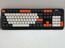 Onn Mechanical Gaming Keyboard With Blue Clicky Switches Halloween Theme Keycaps picture