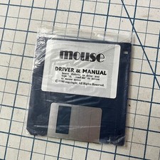 Mouse Driver & Manual Software 1990 on 3.5
