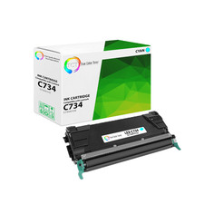 TCT C734A1CG For Lexmark C734 C736 C738 Cyan Premium Compatible Toner Cartridge picture