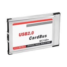 PCMCIA to USB 2.0 CardBus Dual 2 Port 480M Card Adapter for Laptop PC6158 picture