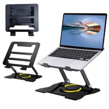 360Â° Metal Portable Laptop Tablet Stand Riser Bracket Adjustable Holder For Des picture