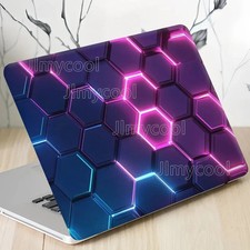 2 Hexagonal Laptop Sticker Self-adhesive  Protective for 12 To 15.6 Inches picture