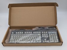 Vintage Emachines Keyboard PS2 7800 Clicky Keys Gray in Box Working picture