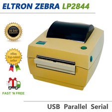 Eltron Zebra UPS LP2844 CTP Thermal Barcode Printer Dispenser USB No AC Adapter picture