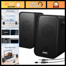 Desktop PC Speakers with Volume Control, Headphone Jack, High-Quality Sound picture