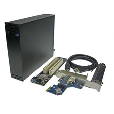 PCIE X1 To 2 Slot PCI Dock Enclosure 32bit PCI Riser Card Laptop Docking Station picture