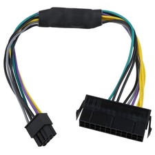 1 PCS 24Pin To 8Pin 18AWG ATX PSU Power Adaptor Cable Fits Dell Motherboard picture