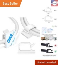 Self-Adhesive Cable Clips 60pcs - Clean & Easy Cable Management for All Surfaces picture