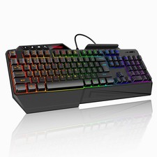 TECKNET Wired RGB Gaming Keyboard - 26-Key Anti-Ghosting, 13 Lighting Modes, ... picture