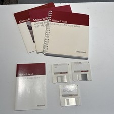 Microsoft Word 4.00 AE Apple Macintosh Mac 3.5