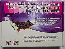 raid5 sata ll-3gbps 1 external & internal 2 ports low profile pci-express host picture