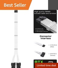 Durable 18AWG Sleeved Extension Cable for NVIDIA RTX 3000 Series Graphics Cards picture