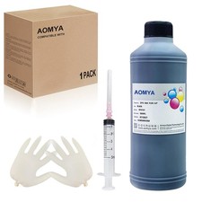 Black Ink Refill Kit 500ML Dye for Refillable Cartridge picture
