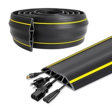 Heavy Duty Floor Cord Cover Cable Protector, 3 Channels Protect Cords and Preven picture