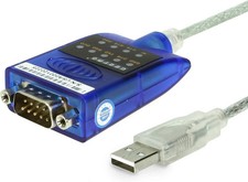 Gearmo USB to Serial RS-232 Adapter with LED Indicators, FTDI Chipset, Black picture