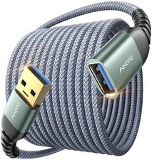 AINOPE USB Extension Cable 10FT USB 3.0 Extender Male to Female Cord Grey picture