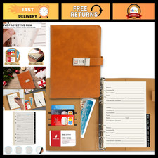 Password Book with Alphabetical Tabs & Lock, 302 Pages, Refillable Logbook, Larg picture