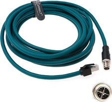 M12 8 Pin X-Code Male to RJ45 Cat6a Ethernet Shielded Cable for Cognex Camera picture