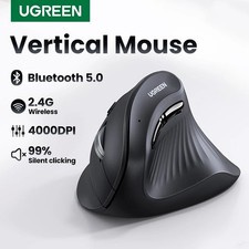 UGREEN Vertical Wireless Mouse Bluetooth 5.0 2.4G Ergonomic 4000DPI 6-Button PC picture