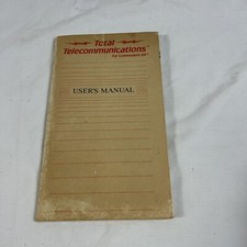 Total Telecommunications For Commodore 64 User's Manual Only no SOFTWARE picture