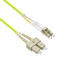 20 Pack of 7m LC/UPC-SC/UPC OM5 Multimode Duplex OFNR 2.0mm Green Fiber Optic Pa picture