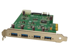 DeLOCK U3X4-PCIE4XE QUAD CHANNEL USB 3.0 to PCIe x4 GEN 2 HOST ADAPTER #GK10625 picture