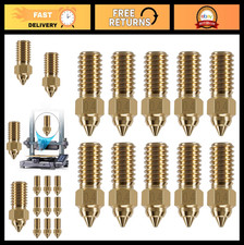 10 PCS 0.4MM Brass Nozzle Kit for 3D Printers | Wear Resistant, High Temp Access picture