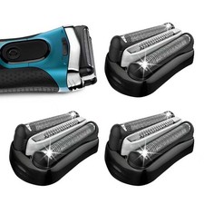 3P 32B Electric Replacement Shaver Head Compatible with (3-Pack), Silver  picture