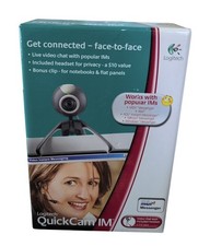 ​Vintage Logitech QuickCam IM USB Webcam New Sealed Box With Headset picture