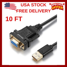 USB to RS232 Adapter with FTDI Chipset 6.6ft USB 2.0 Male to RS232 Fem... picture