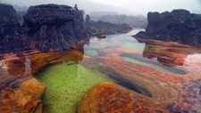 Landscape nature mount roraima venezuela mountains water Custom Gaming Mat Desk picture