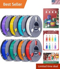 250g PLA Filament 1.75mm Bundle, SUNLU 3D Printer Filament Neatly Wound, Indi... picture