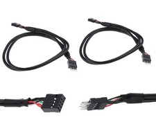 MEIRIYFA USB Header Extension Cable, 2.0 9-Pin Male to 20.3 inches, Black picture